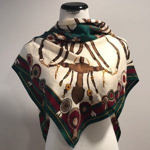 Silk Horsebit Scarf by Ginnie Johansen